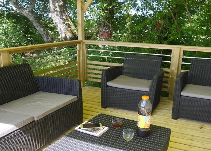 Mobil Confortable Avec Terrasse Pour 6 Personnes - Api-1-52-986 * Martiel